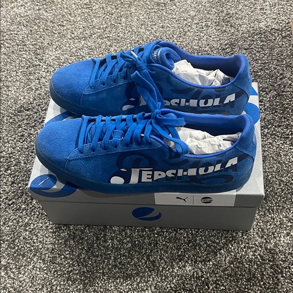 Puma Suede 50th Anniversary  - Blue and White Mens 10.5 Limited Edition - Picture 1 of 7